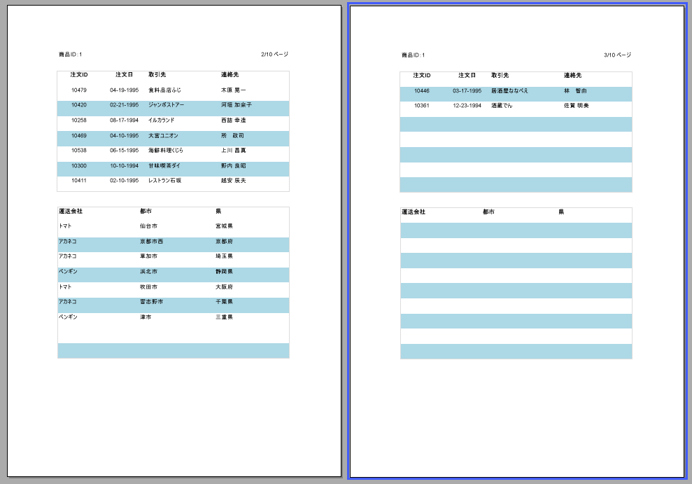 Grouping on Multiple tables in Page report