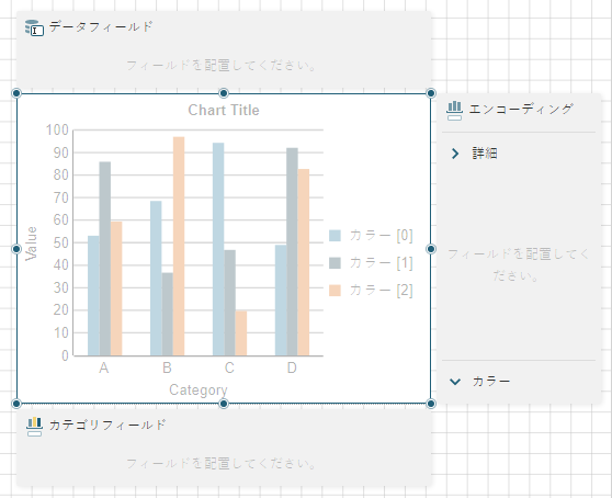 Dragging the Chart control onto the design area