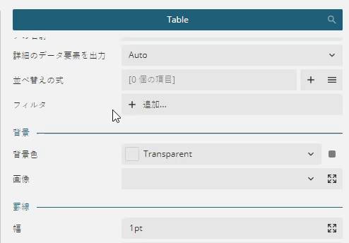 Filter for Parameter1