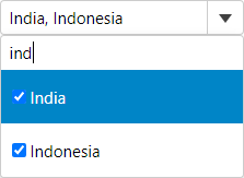 Filtering items from smaller set of options in MultiSelect control.