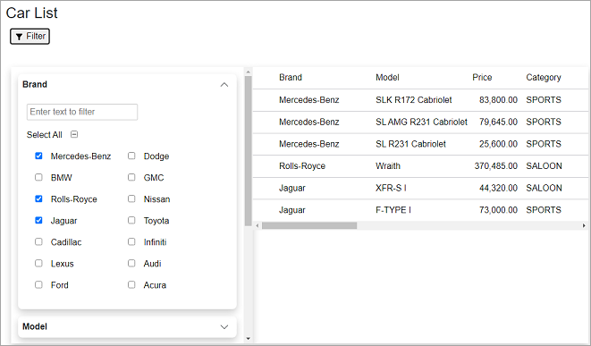 Blazor DataFilter batch update