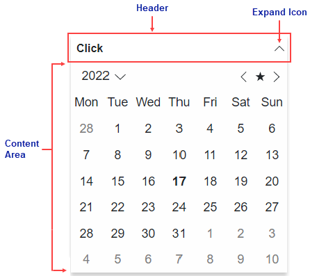 Elements of the Blazor Expander