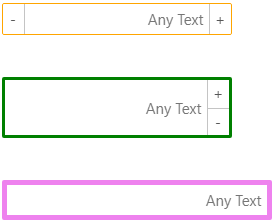 NumericBox control with different styles