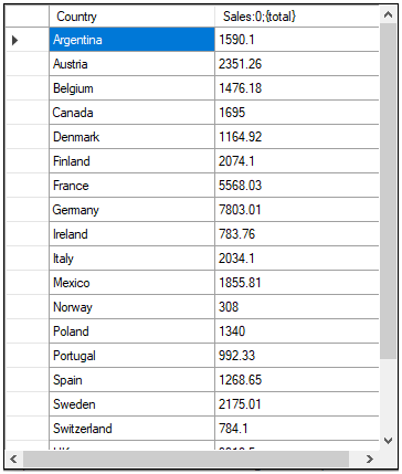 UI showing complex filtering criteria