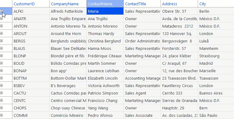 フォーム内編集