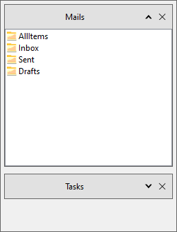 WinForms Accordion Page close button