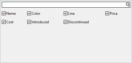 Displays list-view in Column Picker for C1FlexGrid.