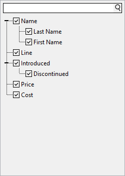 Displays tree-view in Column Picker for C1FlexGrid.