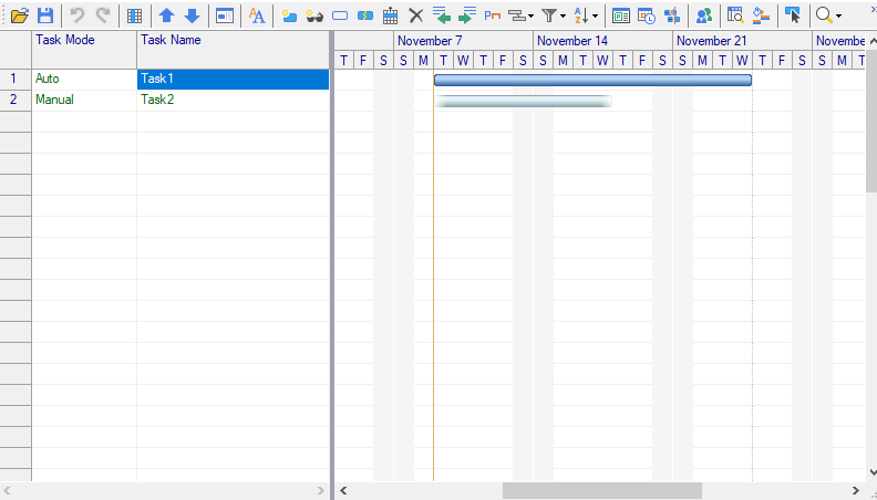 Displays customized fore color in the GanttView.