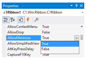allow minimize property