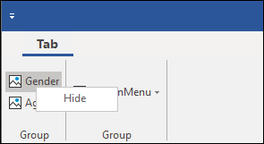 custom context menu