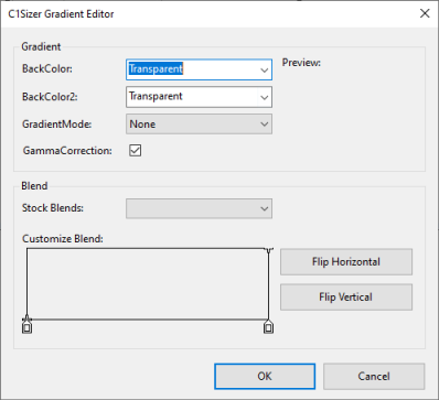 C1Sizer /gradient editor