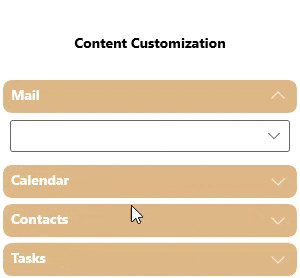 WinUI Accordion control with custom content