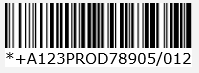 Barcode encoding type