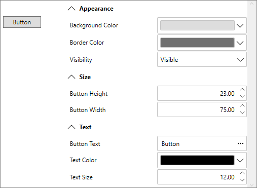 WPF PropertyGrid bound with button to change it's properties