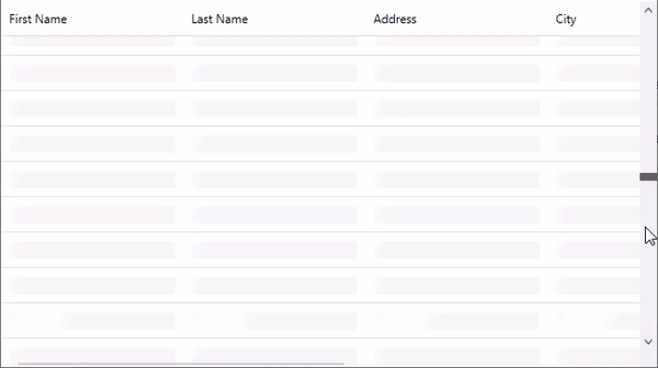 skeleton loading in FlexGrid