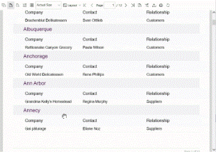 Continuous Snap Page