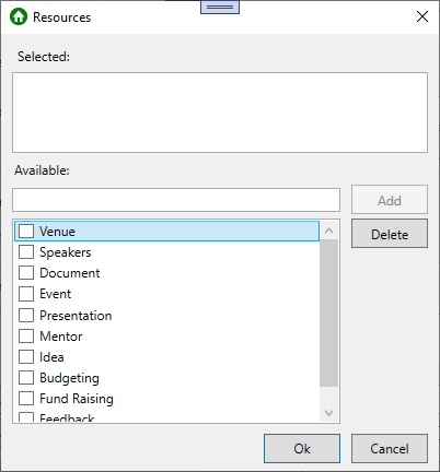 Resources Dialog in WPF Scheduler