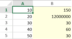 Cell formulas