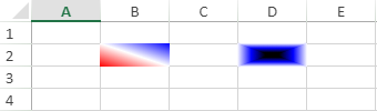 An example for gradient fill in cells