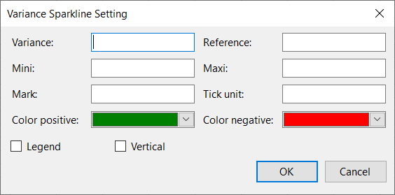 Image sparkline setting dialog in Spread Designer